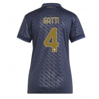 Camiseta Juventus Federico Gatti #4 Tercera Equipación Replica 2024-25 para mujer mangas cortas